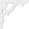 Ekena Millwork Cornelia Architectural Grade PVC Bracket, 5/8"W X 10"D X 10"H BKTP01X10X10CN - alternate 4